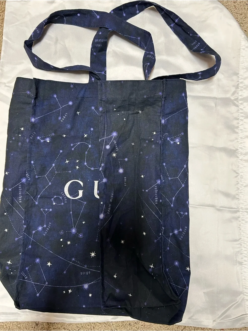 Gucci Navy Constellation Print Tote - Picture 3 of 4